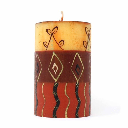 Image of Hand-Painted Pillar Candle