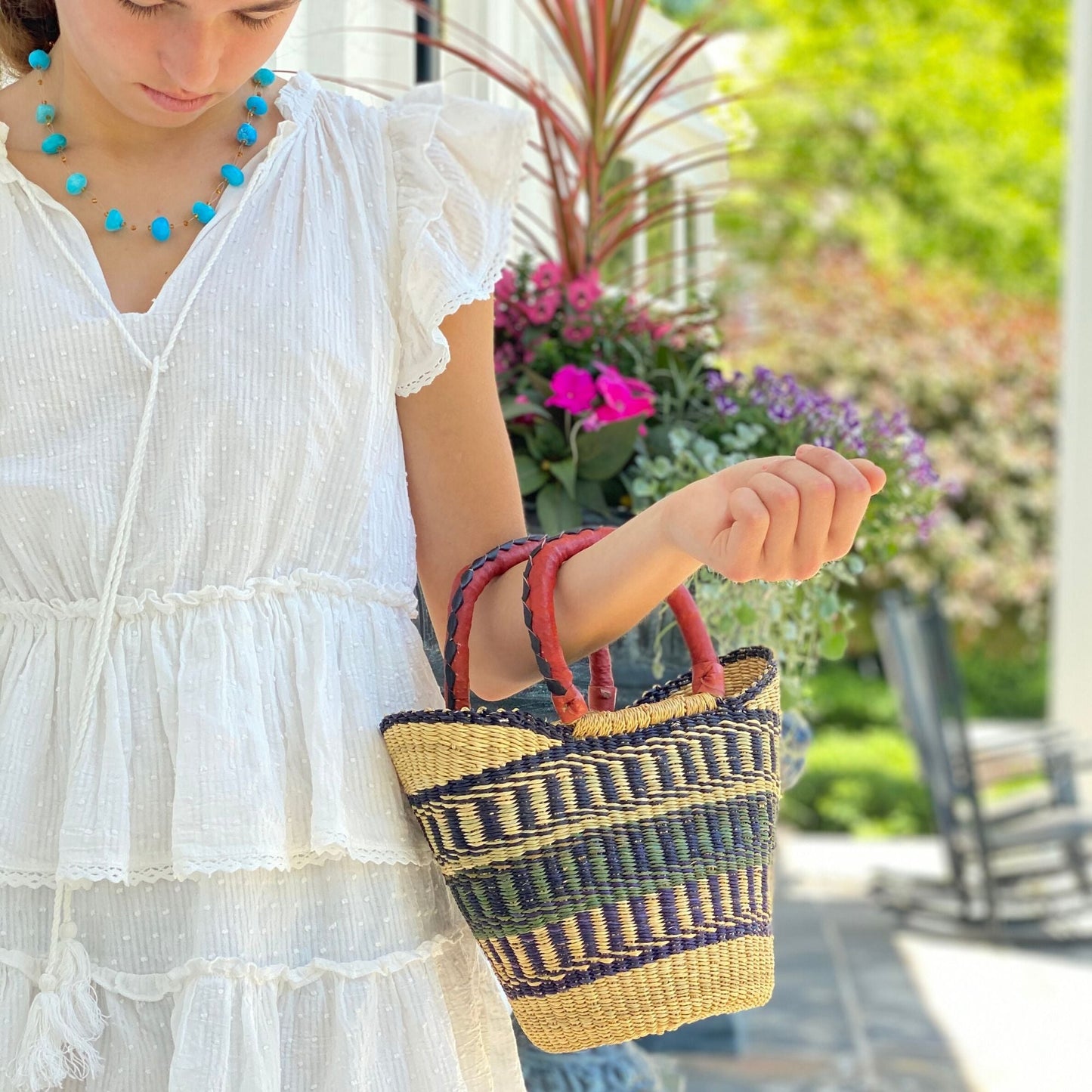 The Village Market Carryall Basket Tote