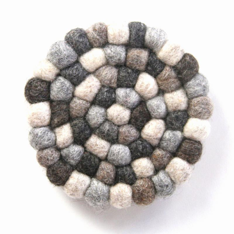 The Mountain Mist Felt Ball Coasters