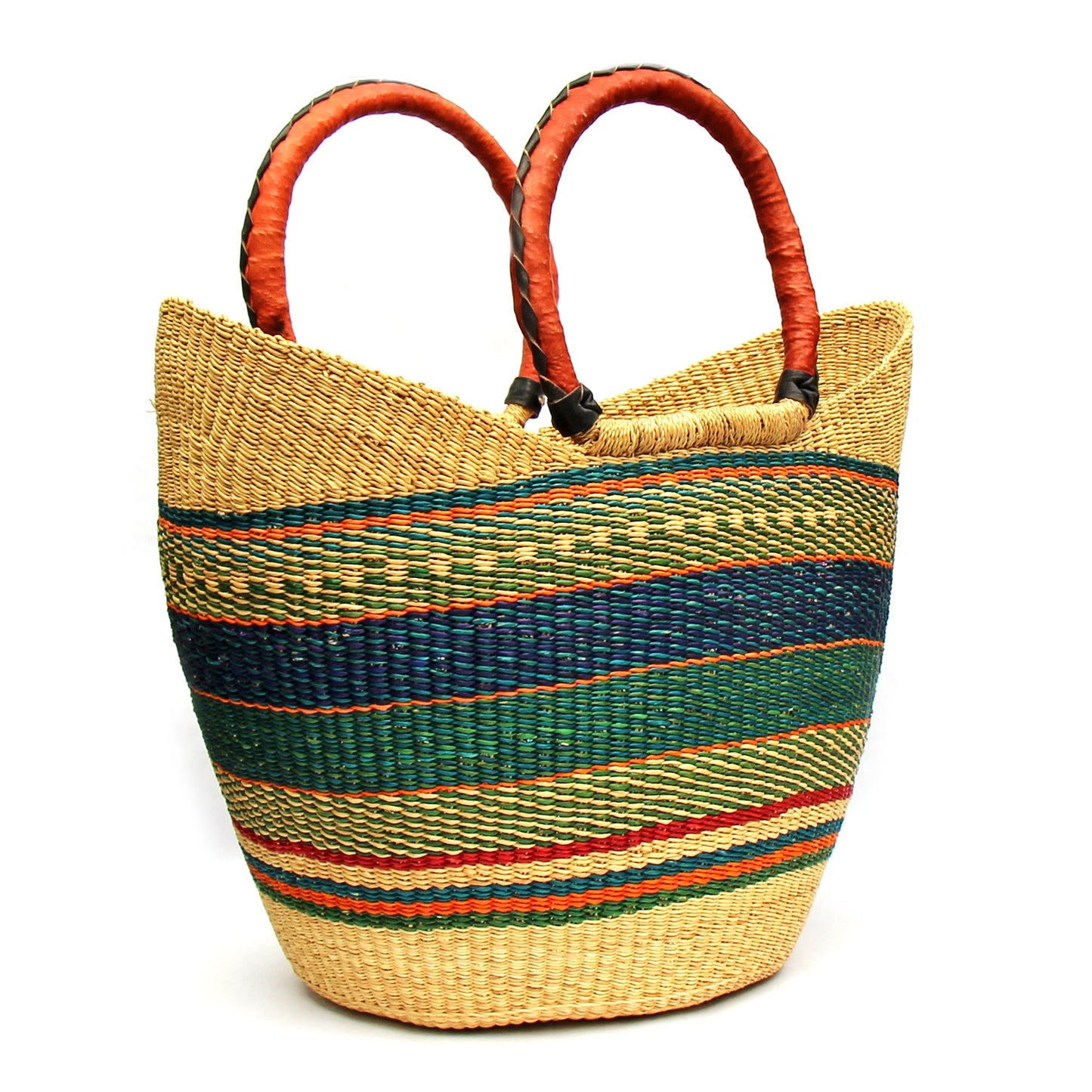 The Rainbow Harvest Market Basket Tote