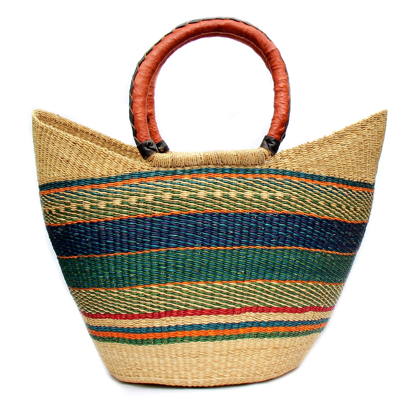 The Rainbow Harvest Market Basket Tote