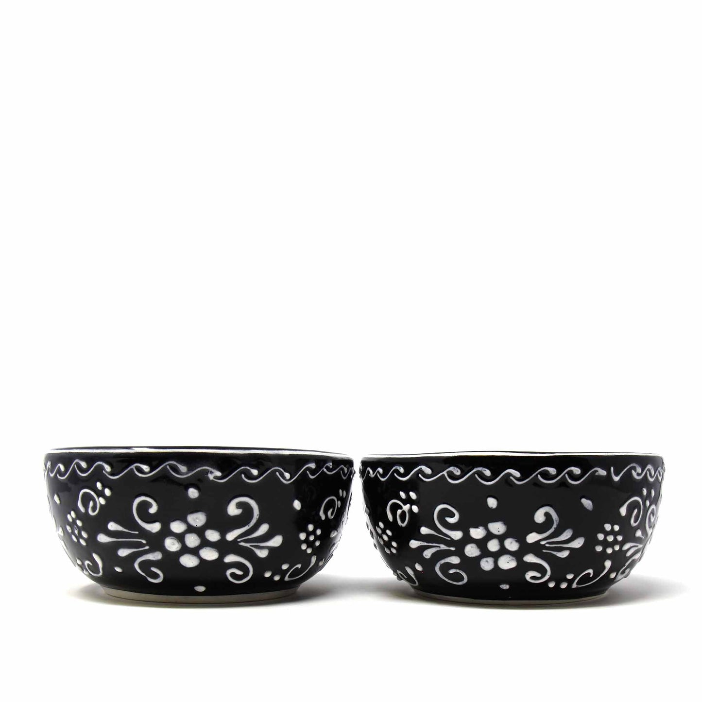Image of Encantada Ink Blue Hand-Painted Bowl Set (5.5”)