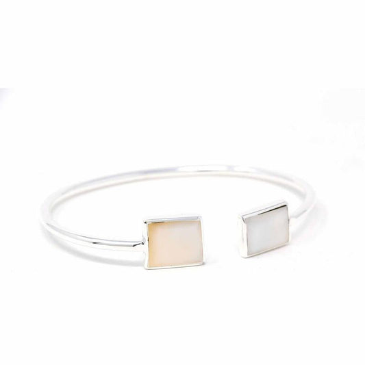 The Moonlight Squares Mother-of-Pearl Cuff