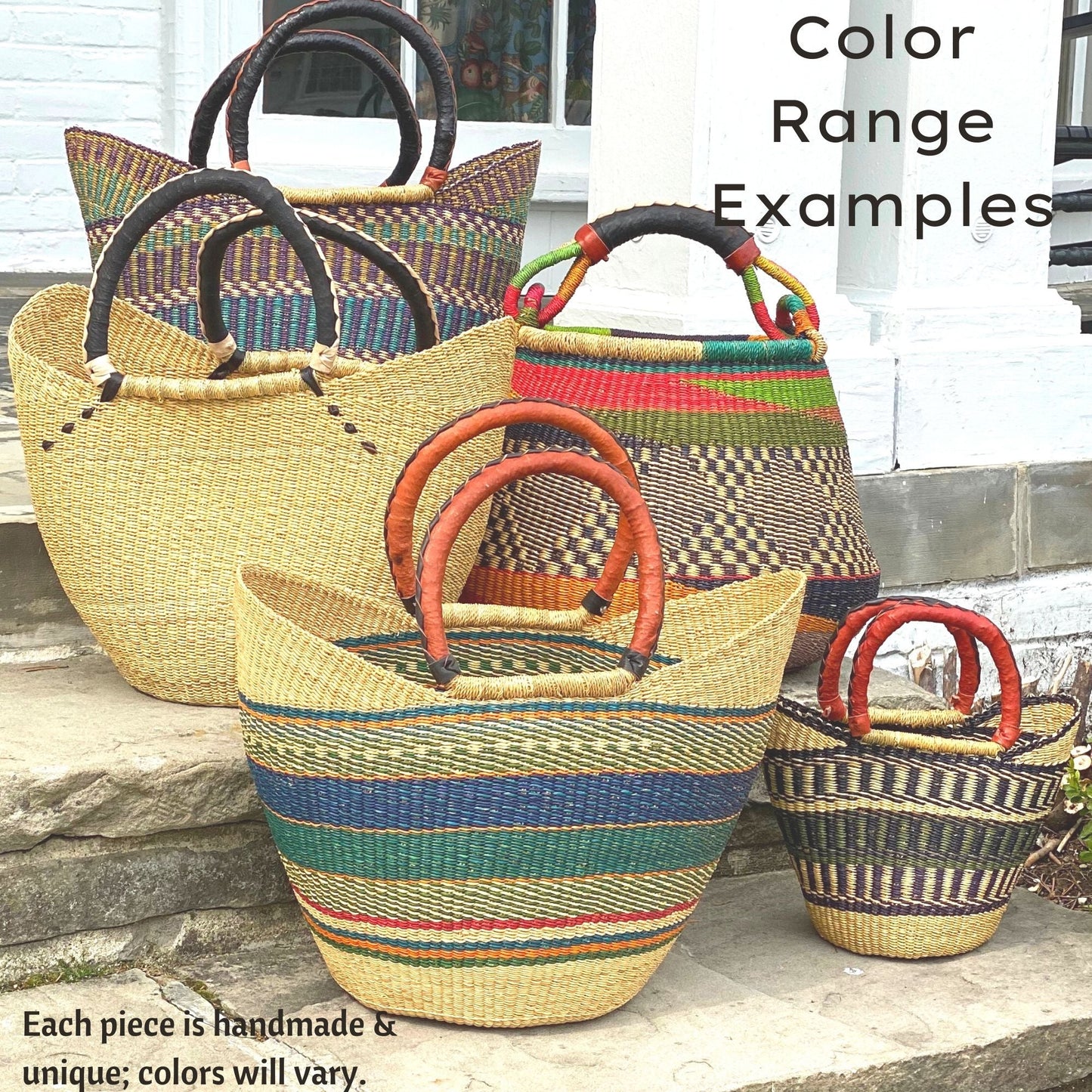 The Rainbow Harvest Market Basket Tote