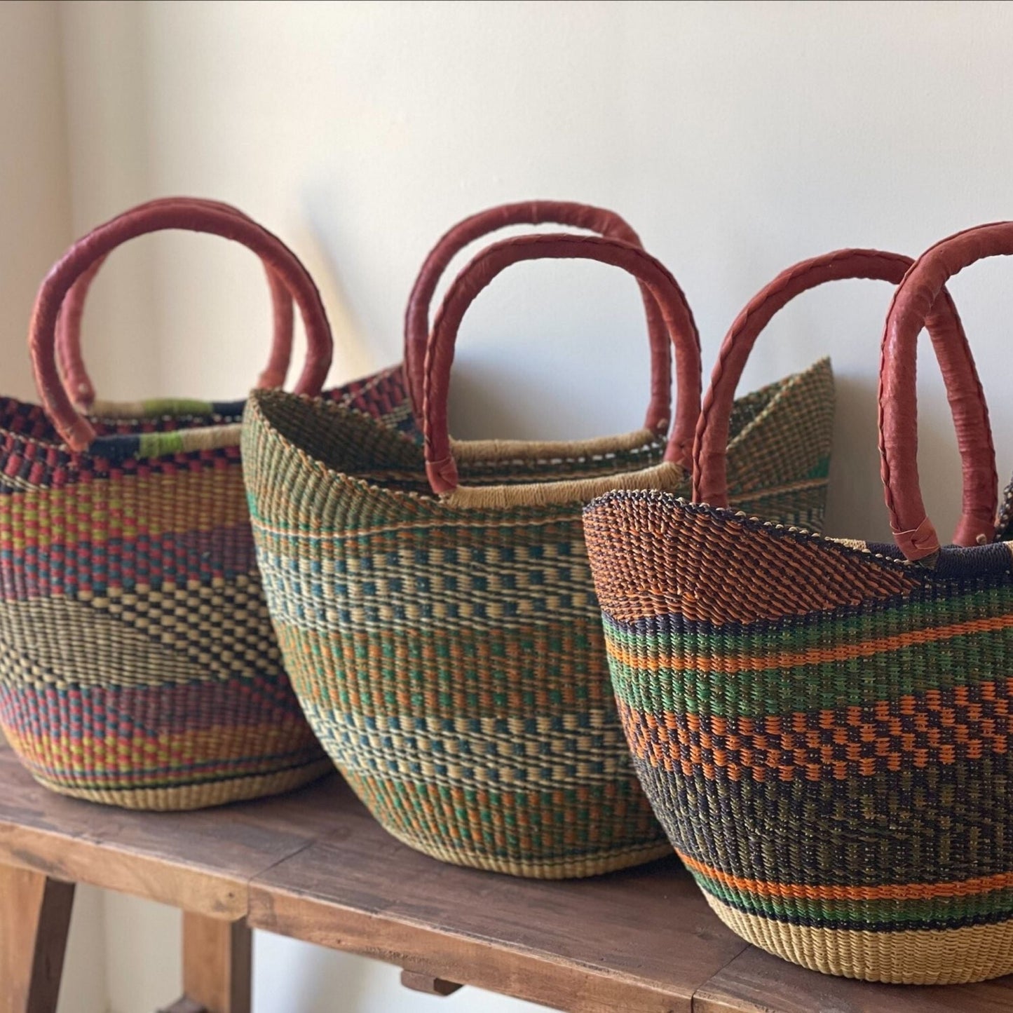 The Rainbow Harvest Market Basket Tote