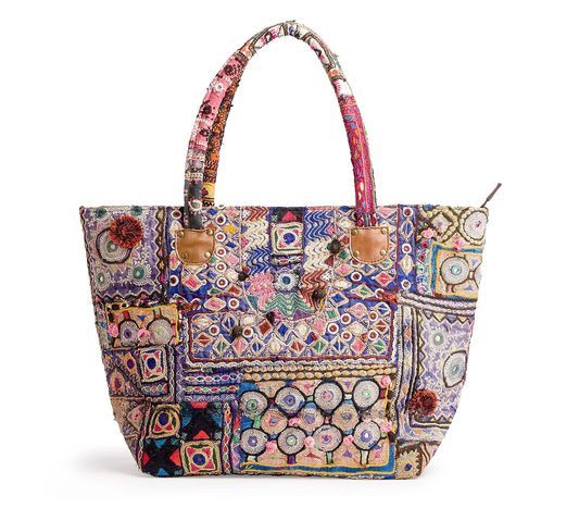 Banjara Market Embellished Cotton Shoulder Bag