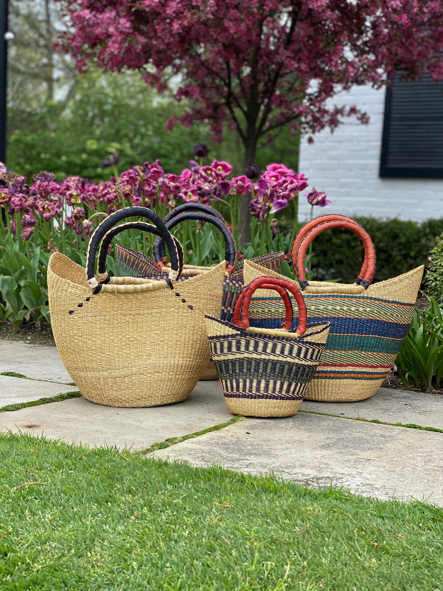 The Rainbow Harvest Market Basket Tote