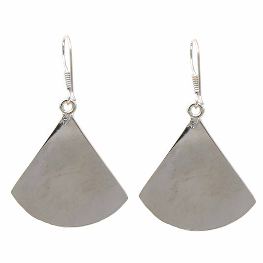 Image of Pink Clam Shell Fan Drop Earrings