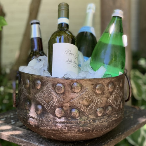 The Fortress Large Hammered Container