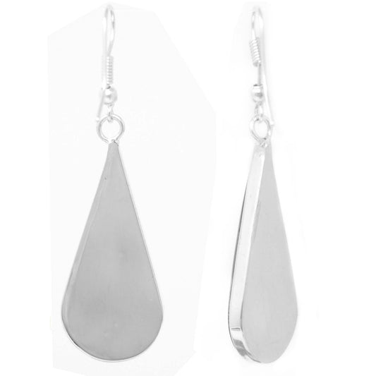 Image of Pink Pressed Flower Teardrop Earrings