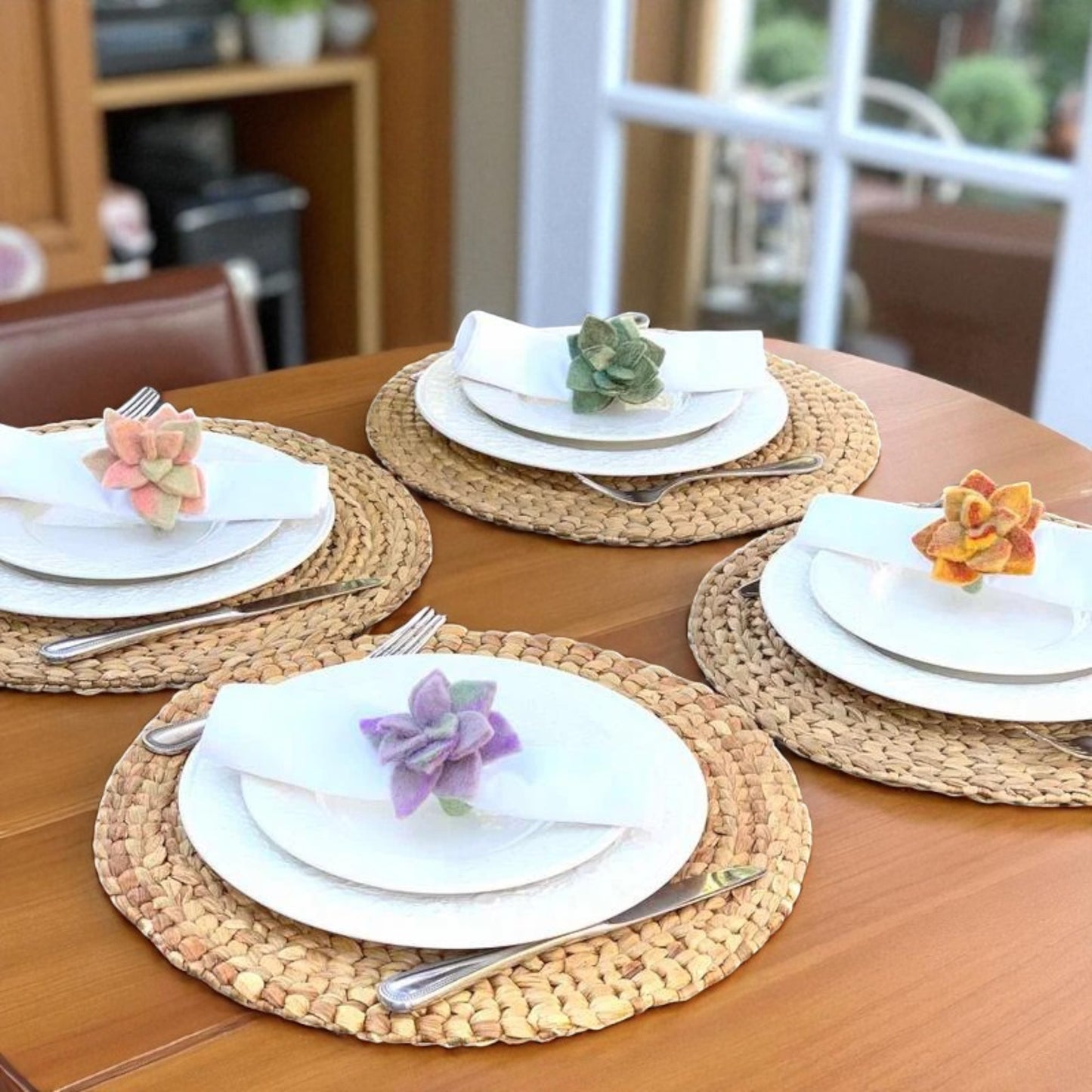 The Desert Bloom Napkin Ring Set