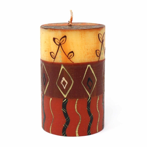 Image of Hand-Painted Pillar Candle