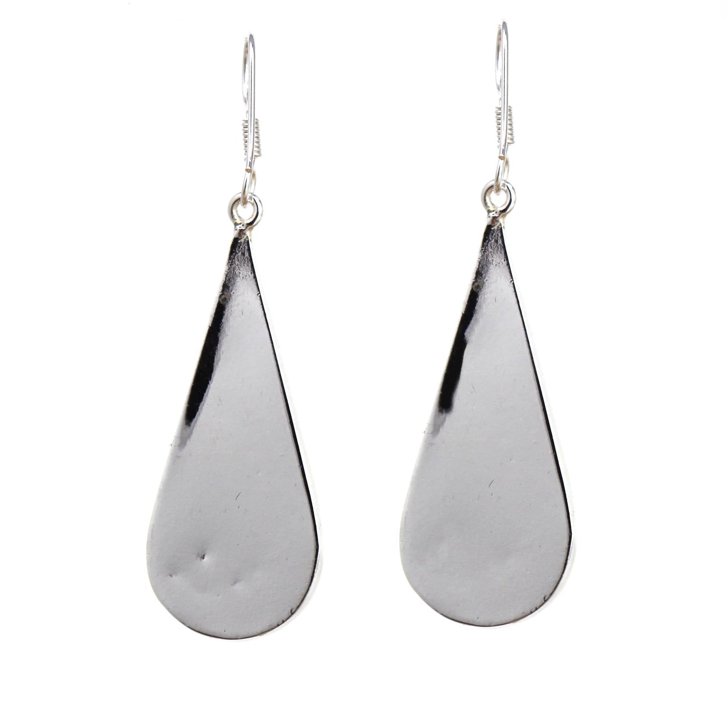 Image of Abalone & Turquoise Striped Teardrop Earrings