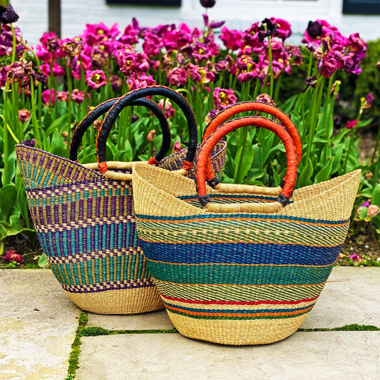 The Rainbow Harvest Market Basket Tote