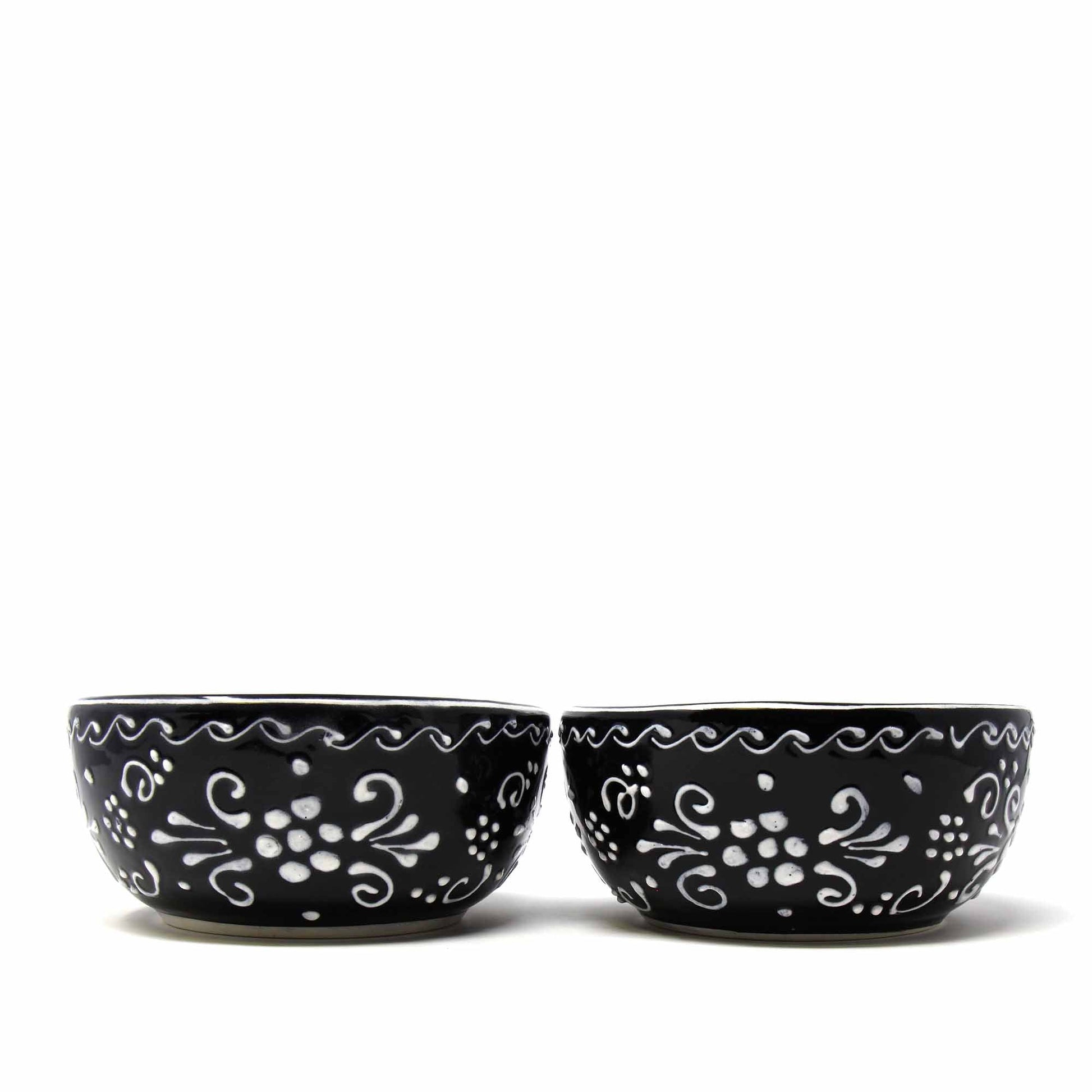 Image of Encantada Ink Blue Hand-Painted Bowl Set (5.5”)