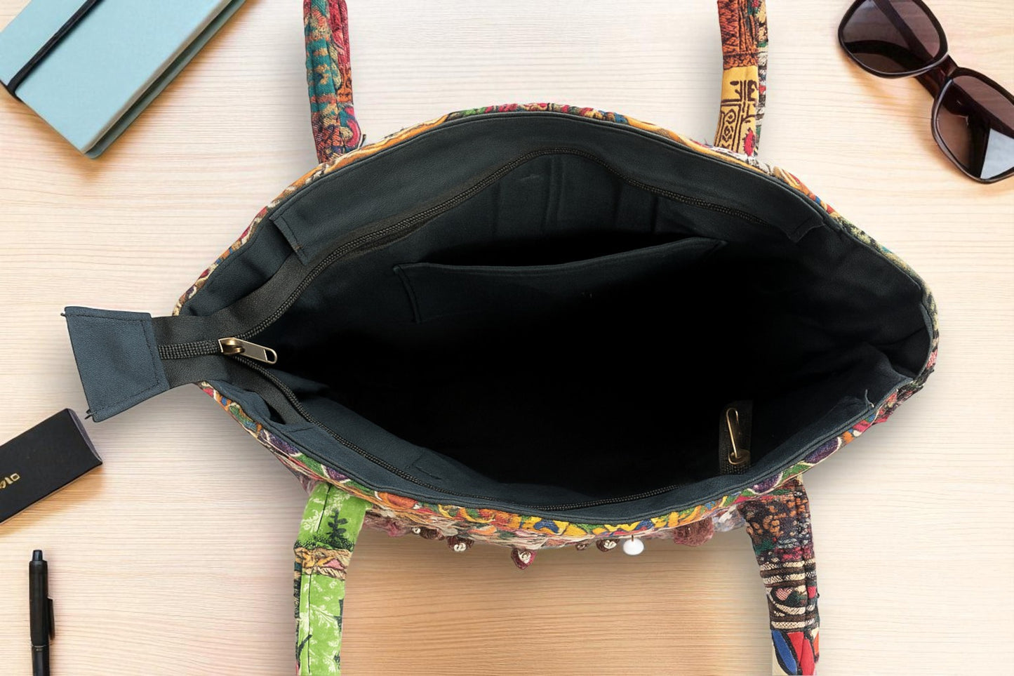 Banjara Market Embellished Cotton Shoulder Bag