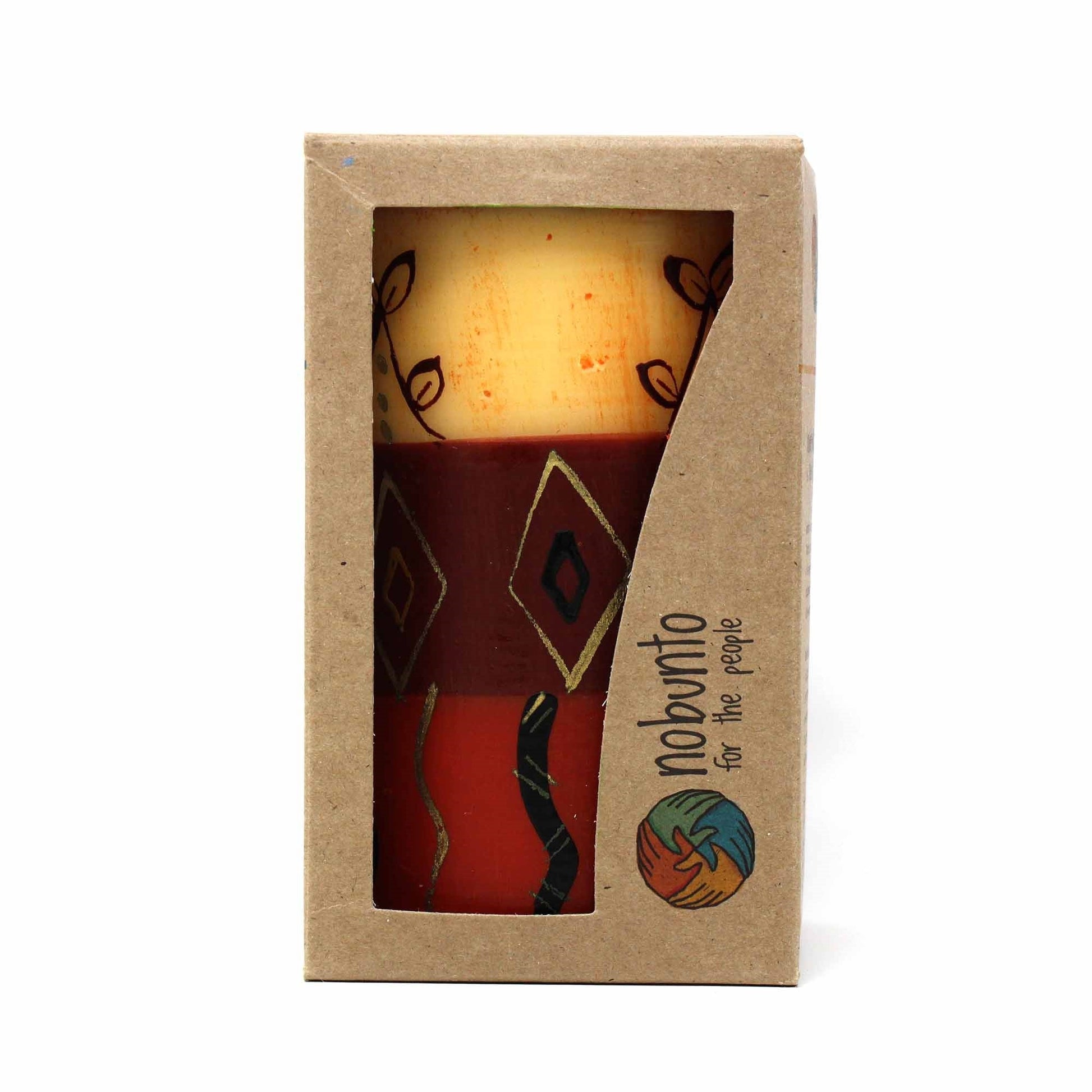 Image of Hand-Painted Pillar Candle