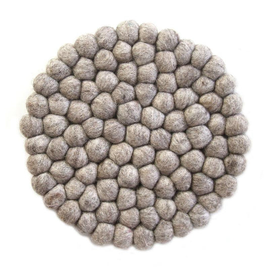 The Cloud Drift Felt Ball Coasters