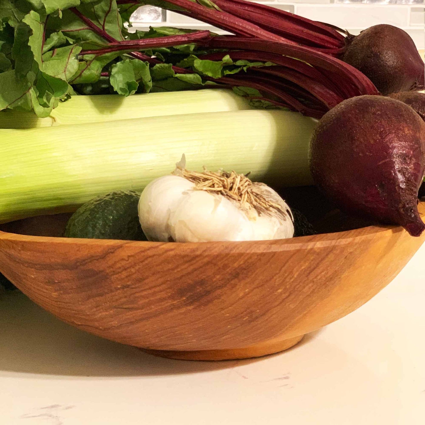 The Savanna Heritage Olive Wood Bowl - 10"