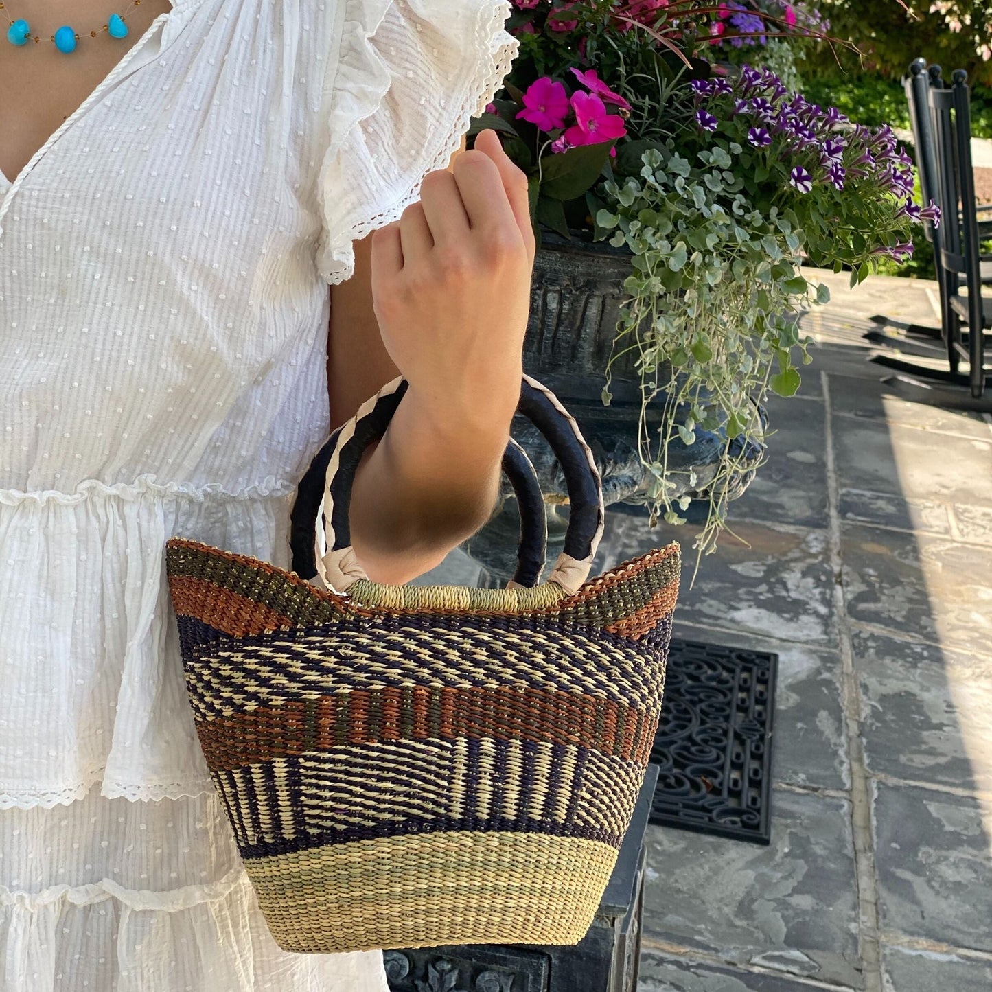The Village Market Carryall Basket Tote