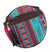 Flicker Jacquard Round Sling Bag - Turquoise